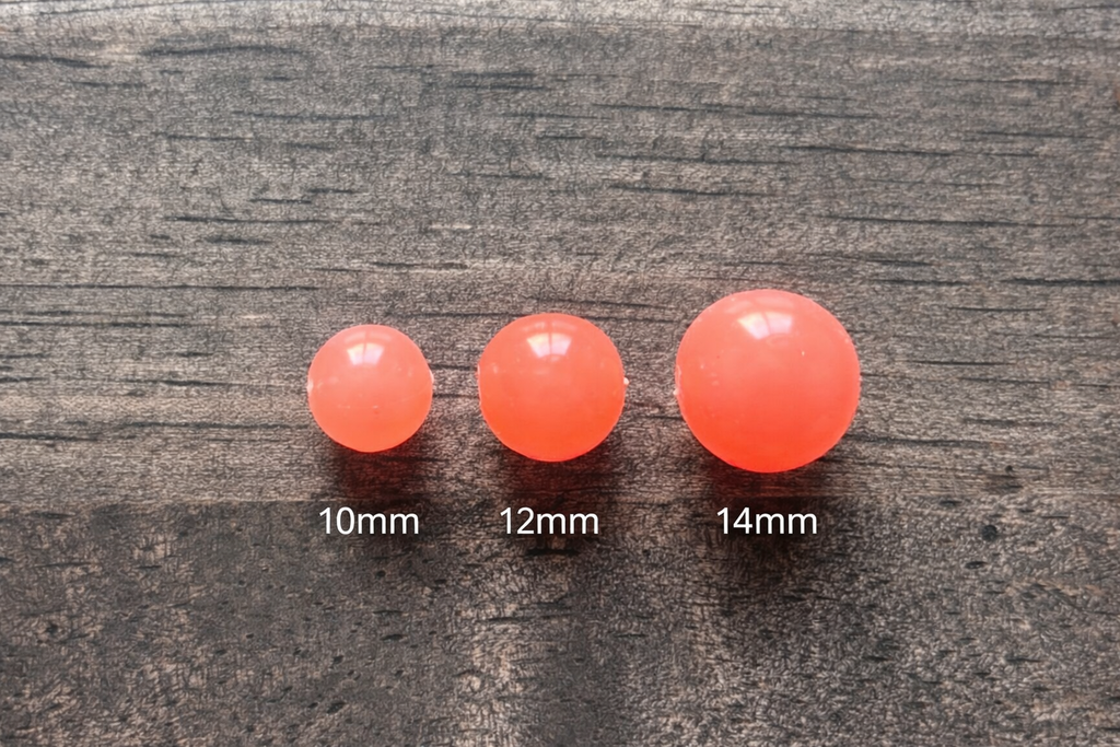 Pearl Peach 12mm Soft Plastic Bead