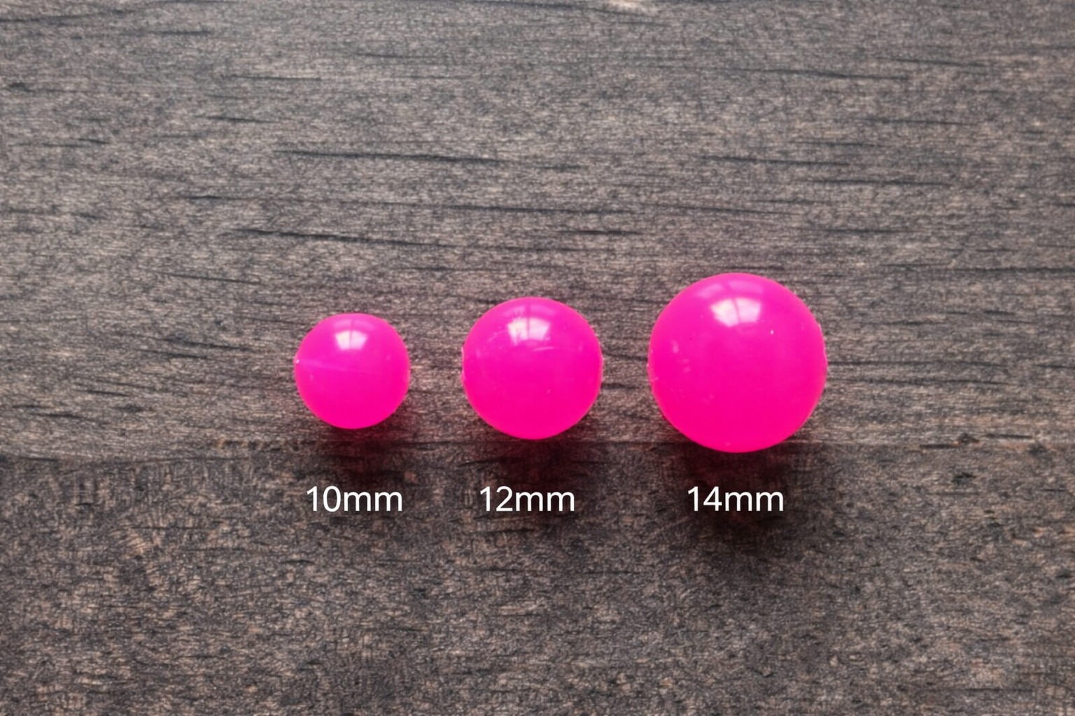 Pink Fury 10mm Soft Plastic Bead