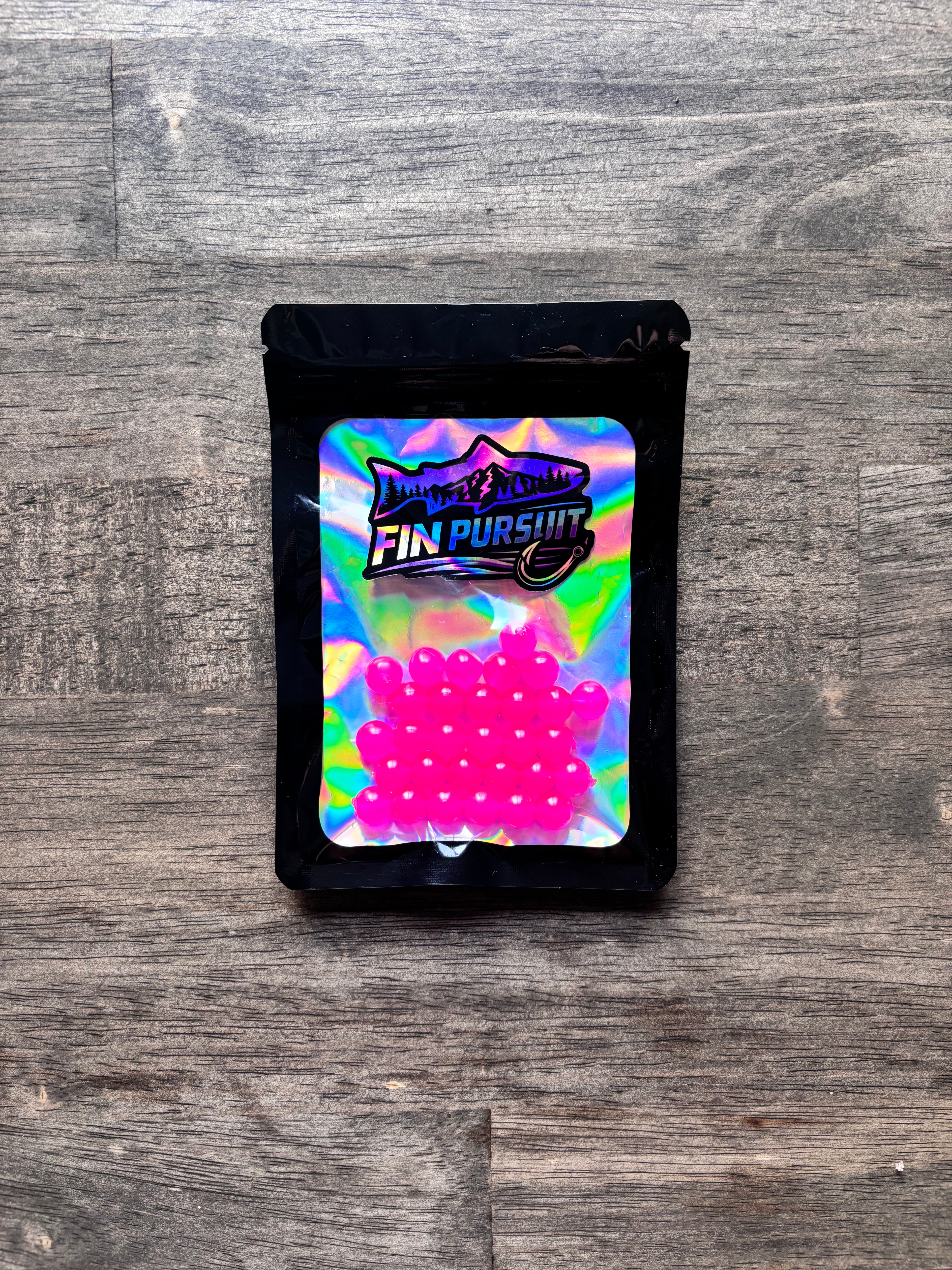 Pink Fury 10mm Soft Plastic Bead