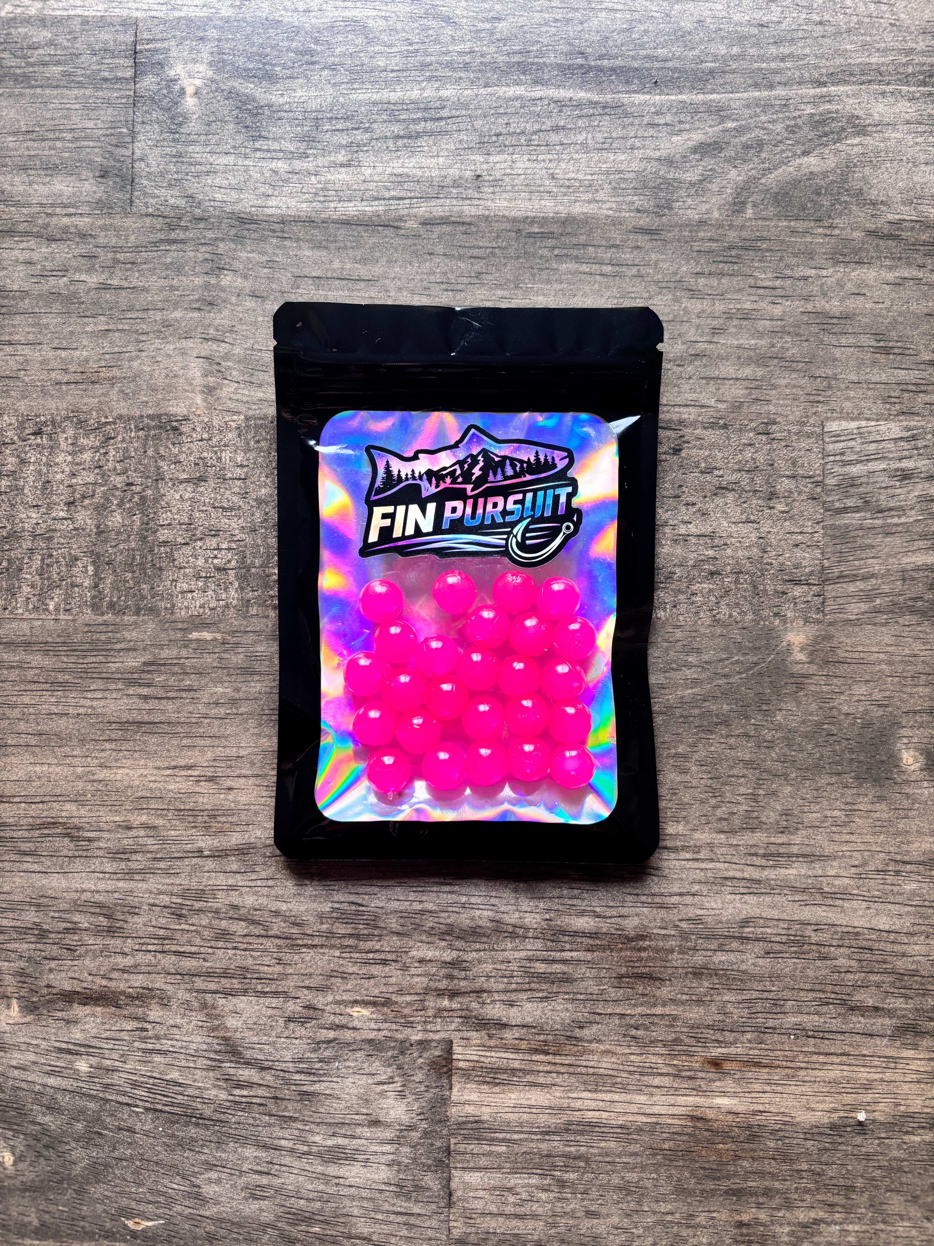 Pink Fury 12mm Soft Plastic Bead