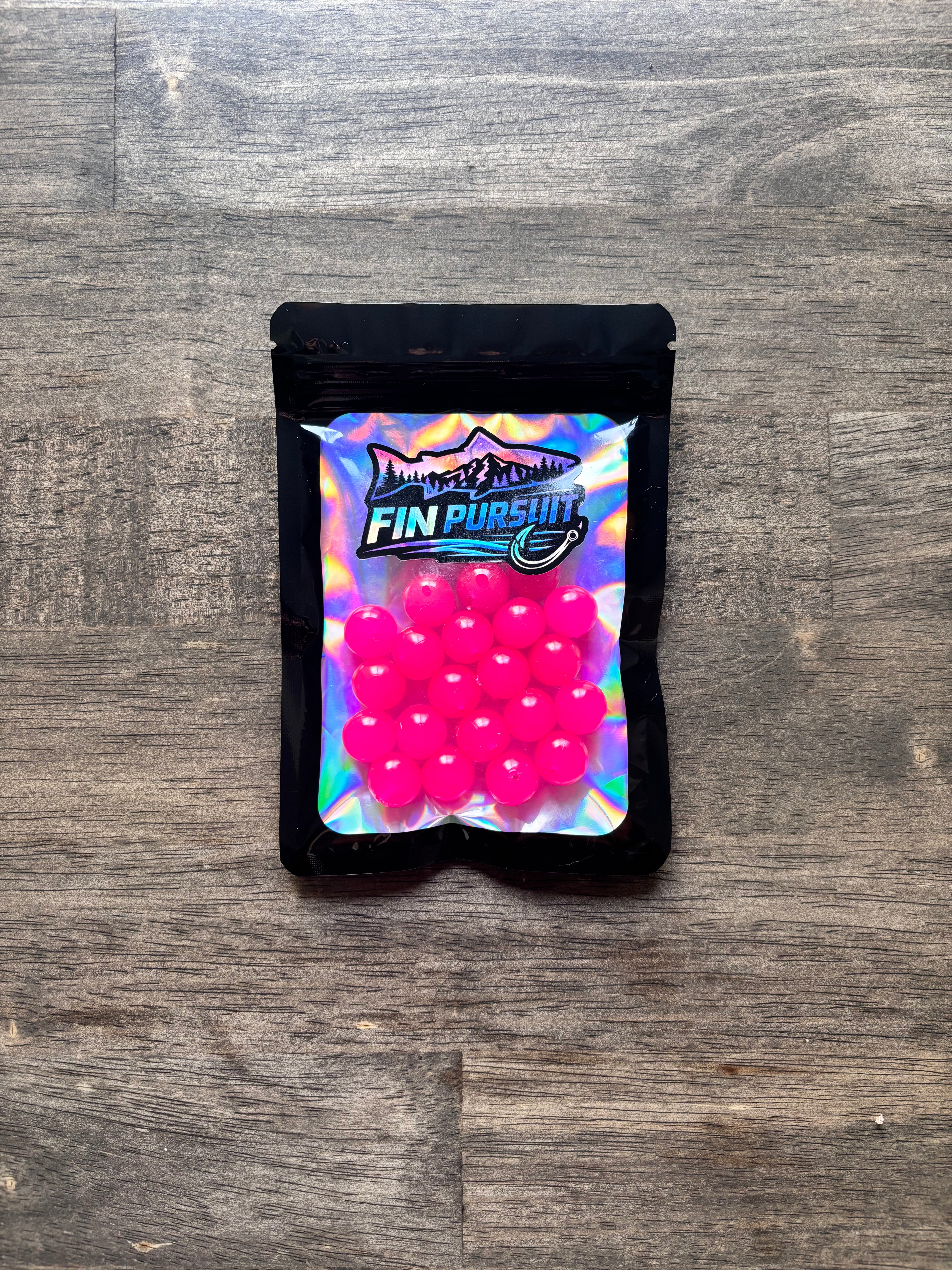 Pink Fury 14mm Soft Plastic Bead