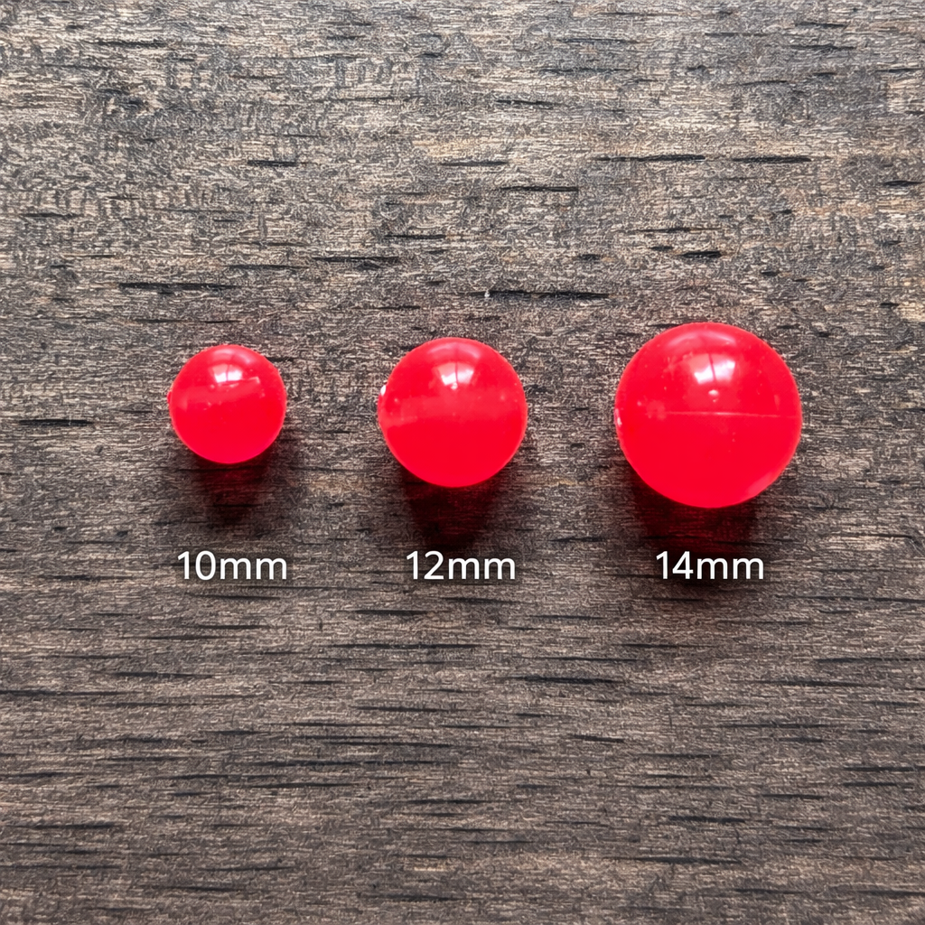 Dark Roe 10mm Soft Plastic Bead