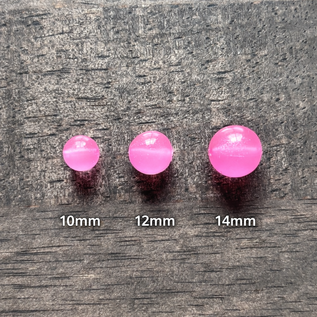 Bubble Gum 10mm Soft Plastic Bead